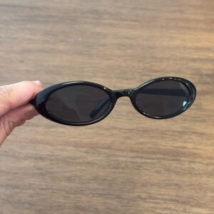 Black Oval Sunglasses